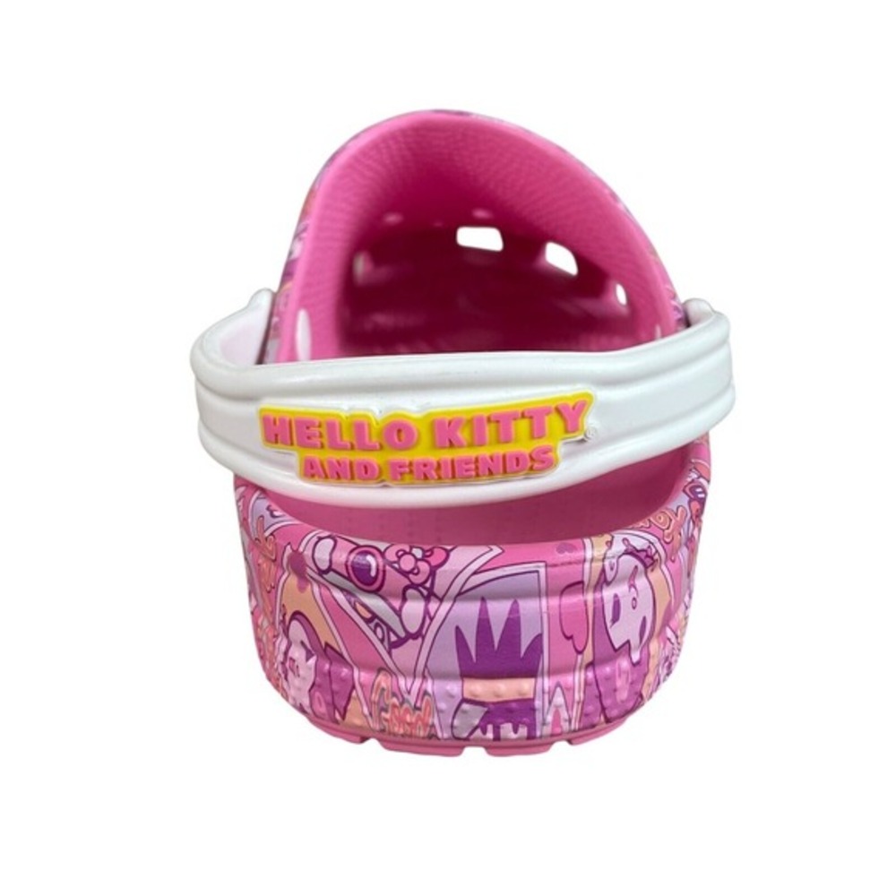 NEW Crocs Sanrio Mens Hello Kitty Clogs Shoes Size 13 Pink Slip On Cushioned - Picture 4 of 6